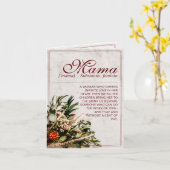 Mama - simply irreplaceable - Bouquet Karte (Gelbe Blume)