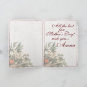 Mama - simply irreplaceable - Bouquet Karte (Innenseite)