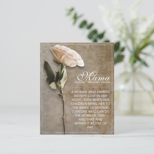 Mama - simply irreplaceable - vintage (Stehend Vorderseite)