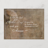 Mama - simply irreplaceable - vintage feiertagspostkarte (Rückseite)