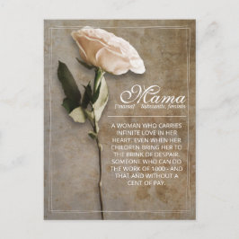 Mama - simply irreplaceable - vintage feiertagspostkarte