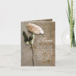 Mama - simply irreplaceable - vintage karte