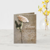 Mama - simply irreplaceable - vintage karte (Gelbe Blume)