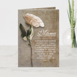 Mama - simply irreplaceable - vintage karte