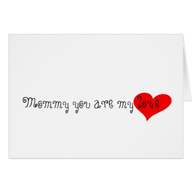 Mama sind Sie meine Liebe (Vorderseite (Horizontal))