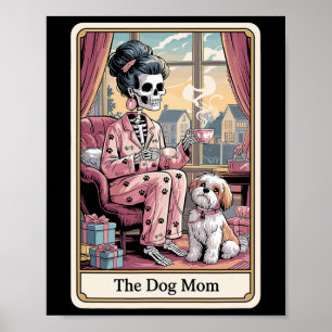 Mama Skeleton Tarot Card Funny Pate Lover Me Poster