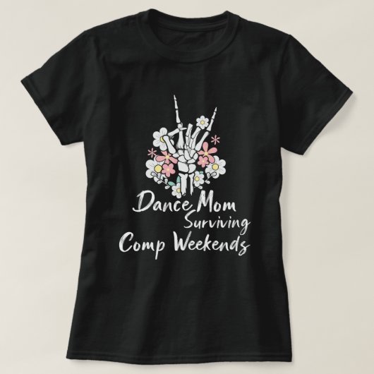 Mama Skelett Hand Comp Überlebensmodus T-Shirt (Design vorne)