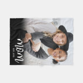Mama: Skript-Foto-Geschenk eingerichtet Fleecedecke (Vorderseite (Horizontal))
