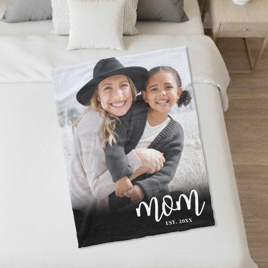 Mama: Skript-Foto-Geschenk eingerichtet Fleecedecke