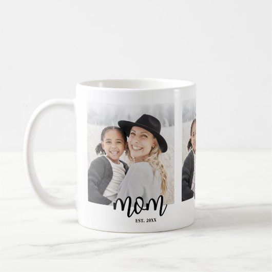 Mama: Skript-Foto-Geschenk eingerichtet Kaffeetasse (Links)