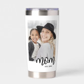 Mama: Skript-Foto-Geschenk eingerichtet Thermobecher (Vorderseite)