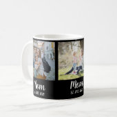 Mama Skript Schwarz 3 Foto Kaffeetasse (Vorderseite Links)