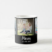 Mama Skript Schwarz 3 Foto Kaffeetasse (Mittel)