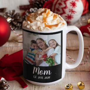 Mama Skript Schwarz 3 Foto Kaffeetasse