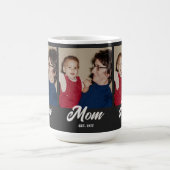 Mama Skript Schwarz 3 Foto Kaffeetasse (Mittel)