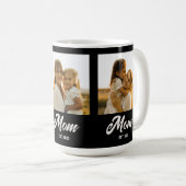 Mama Skript Schwarz 3 Foto Kaffeetasse (VorderseiteRechts)