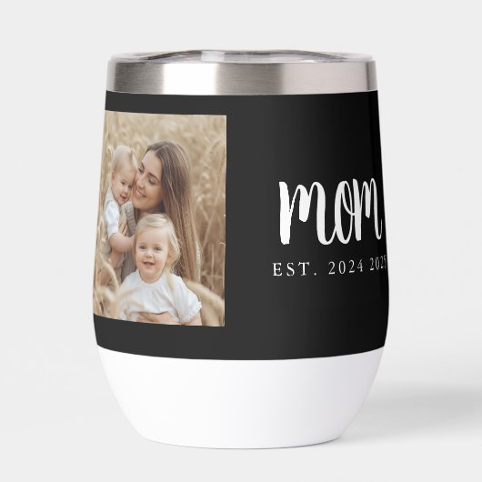 Mama: Skript-schwarzes Foto eingerichtet (Rückseite)