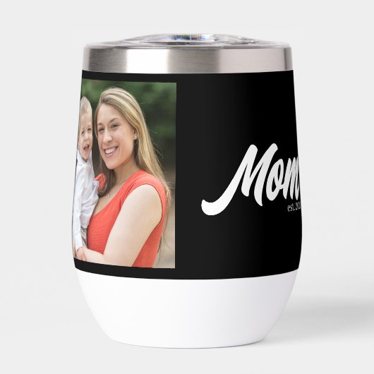 Mama: Skript-schwarzes Foto eingerichtet (Vorderseite)