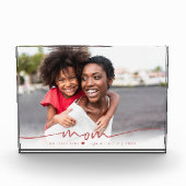 Mama Skriptüberlagerung | Wir Liebe Ihr Foto Block (Vorderseite)