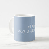Mama Slate Blue Gray Kaffeetasse (Vorderseite Links)