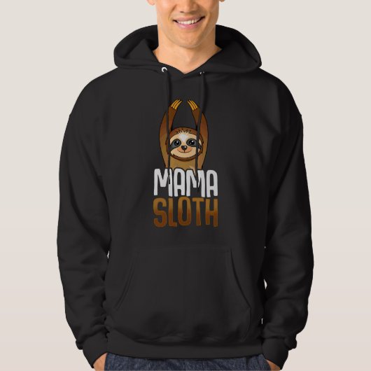 Mama Sloth Hoodie (Vorderseite)