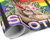 Mama Sloth LGBTQ Rainbow Flag Gay Pride Ally Gay Geschenkpapier (Rolleneckpunkt)