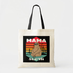 Mama Sloth Mothers Day Niedlich Retro Animal Tragetasche