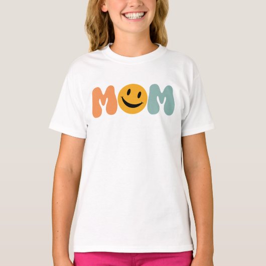 Mama Smile Face T-Shirt (Vorderseite)