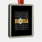 Mama Smiley Daisy Retro Ornament Aus Metall (Rechts)