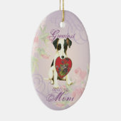 Mama Smooth Fox Terrier Keramik Ornament (Rechts)