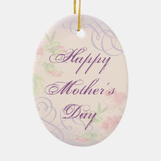 Mama Smooth Fox Terrier Keramik Ornament (Hinten)