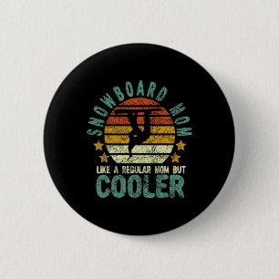 Mama Snowboard Funny Snow Snowboarder und S Button