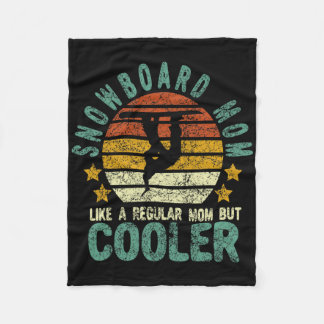 Mama Snowboard Funny Snow Snowboarder und S Fleecedecke