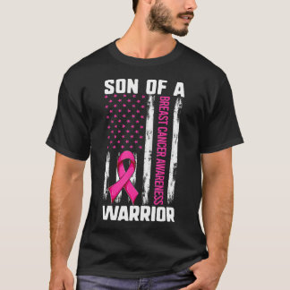 Mama Sohn eines Kriegers in den USA - Flagge Brust T-Shirt