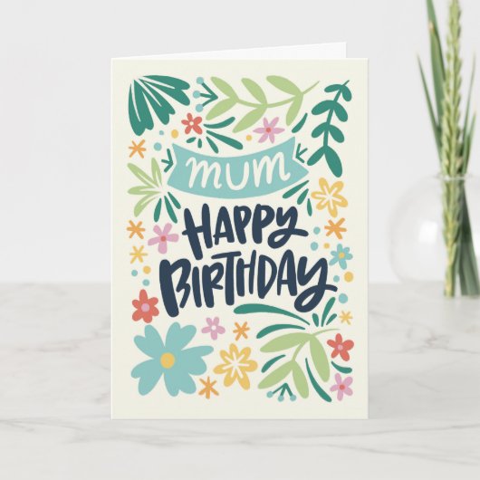 Mama Sommer Geburtstag Karte (Vorderseite)
