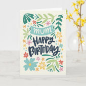 Mama Sommer Geburtstag Karte (Gelbe Blume)