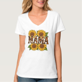 Mama Sonnenblumen Geschenk für Mama Muttertag rust T-Shirt