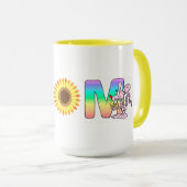 MAMA Sonnenblumen und Mäuse Tasse (VorderseiteRechts)