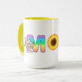 MAMA Sonnenblumen und Mäuse Tasse (Vorderseite Links)