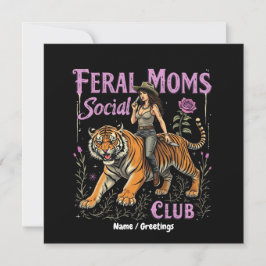 Mama-Sozialverein | Funny Trendy Graphic Gift Einladung
