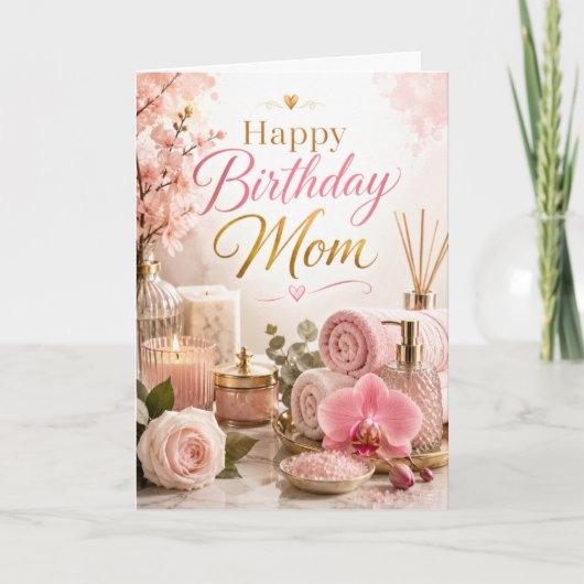 Mama-Spa-Geburtstag Karte (Vorderseite)
