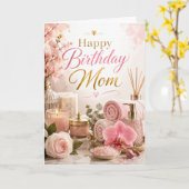 Mama-Spa-Geburtstag Karte (Gelbe Blume)