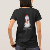 Mama Space Birthday Mission Kontrolle T - Shirt (Rückseite)