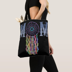 MAMA Spitze und bemalt Denim Dreamcatcher Tasche