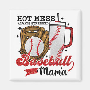 Mama Sport Mama Frauen Muttertag 2024 Mädchen Kind Magnet