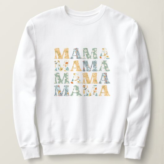 Mama Spring Floral Pullover Sweatshirt für Mama (Design vorne)