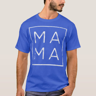 Mama Square T-Shirt Matching Outfits Mothers Day,