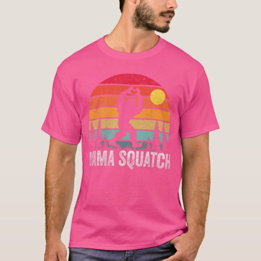 Mama Squatch Mutter Sasquatch Familienpassendes Ko T-Shirt (Vorderseite)