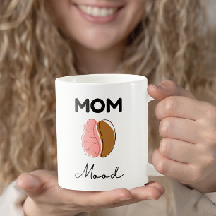 Mama-Stimmung Kaffee Gehirn Minimalistisches Desig Kaffeetasse