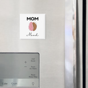 Mama-Stimmung Kaffee Gehirn Minimalistisches Desig Magnet